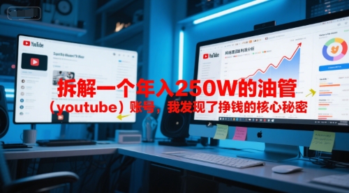 付费文章：拆解一个年入250W的油管（youtube）账号，我发现了挣钱的核心秘密-KJ分享