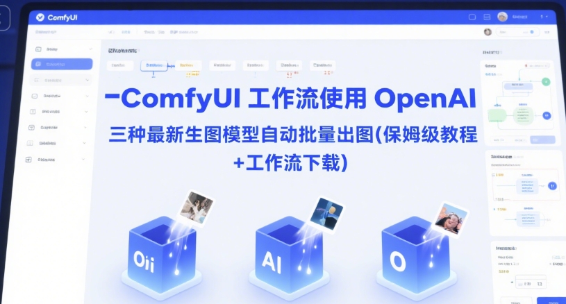 ComfyUI 工作流使用 OpenAI 三种最新生图模型自动批量出图(保姆级教程+工作流下载)-KJ分享