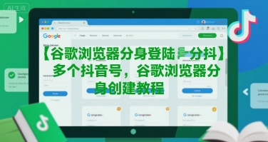 谷歌浏览器分身登陆多个抖音号，谷歌浏览器分身创建教程-KJ分享