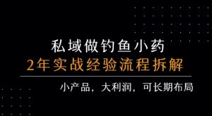 私域做钓鱼小药 每单利润3张+ 详细流程拆解-KJ分享