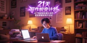 21天写作蜕变计划，从下笔困难到爆文创作，系统掌握变现方法论-KJ分享