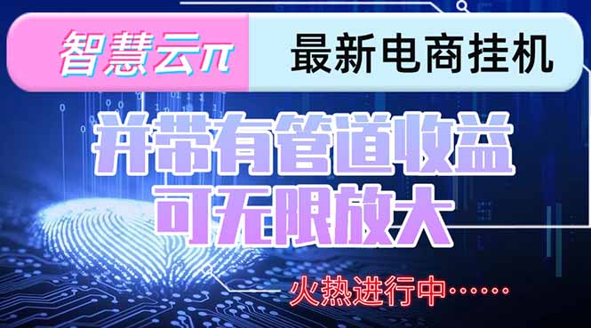 智慧云π电脑挂机单机每天收益300—500+ 并带有团队管道收益 可无限放大-KJ分享