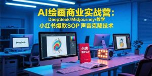 AI绘画商业实战营：DeepSeek/Midjourney/教学 小红书爆款SOP 声音克隆技术-KJ分享