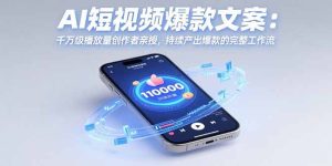 AI短视频爆款文案：千万级播放量创作者亲授，持续产出爆款的完整工作流-KJ分享