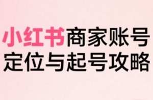 小红书电商全链路实战从定位到爆单，系统拆解小红书商家起号全流程（更新）-KJ分享