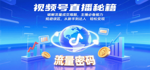 视频号直播秘籍，破解流量成交难题，主播必备能力，规避误区，从新手到达人轻松变现-KJ分享