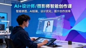 AI+设计师/摄影师智能创作课:智能修图、AI绘画、设计优化,提升创作效率-KJ分享
