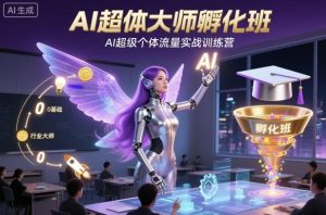 AI超体大师孵化班,AI超级个体流量实战训练营-KJ分享