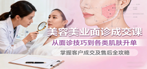 美容美业面诊成交课，从面诊技巧到各类肌肤升单，掌握客户成交及售后全攻略-KJ分享