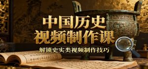 中国历史视频制作课：疆域地图集+参考文案+练习素材，解锁史实类视频制作技巧-KJ分享