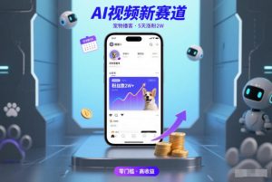 AI视频新赛道，宠物播客仅注册5天涨粉2W，收益非常可观-KJ分享