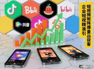 企业短视频精准引流矩阵获客,短视频矩阵爆量战法-KJ分享