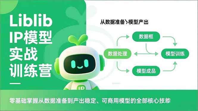 Liblib IP模型实战训练营，零基础掌握从数据准备到产出稳定、可商用模型的全部核心技能-KJ分享