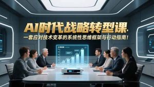 AI时代战略转型课：一套应对技术变革的系统性思维框架与行动指南！-KJ分享