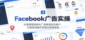 Facebook广告实操，从零搭建高转化广告精准定位客户，打造高询盘外贸独立获客系统-KJ分享