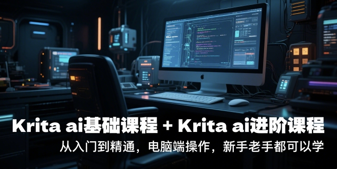 krita ai基础课程+Krita ai进阶课程,从入门到精通,电脑端操作,新手老手都可以学-KJ分享