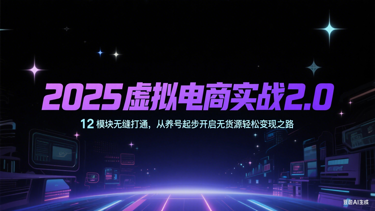 2025虚拟电商实战2.0，12模块无缝打通，从养号起步开启无货源轻松变现之路-KJ分享