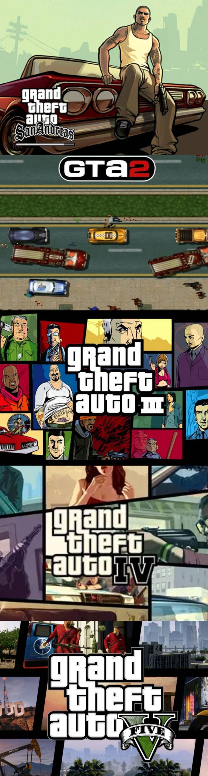 侠盗猎车GTA1-5全系列合集珍藏版-KJ分享