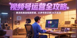 2025视频号运营全攻略，推流机制加短剧剪辑，从养号到日销34万实战-KJ分享
