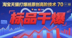 淘宝天猫打爆班原创高阶技术第70期：标品干爆-KJ分享