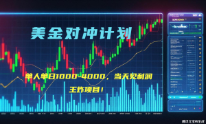2025年最暴力项目“美金先登计划”最新最强对冲战法,每日实际收益1K-4K-KJ分享