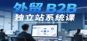 外贸B2B独立站系统课：底层逻辑/避坑指南/WP建站/AI辅助从0到1搭建高转化网站-KJ分享