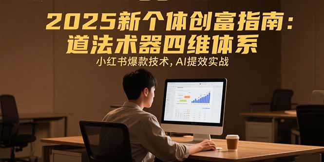 2025新个体创富指南：道法术器四维体系，小红书爆款技术，AI提效实战-KJ分享
