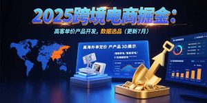 2025跨境电商掘金：蓝海市场定位，高客单价产品开发，数据选品(更新7月)-KJ分享