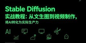 Stable Diffusion实战教程:从文生图到视频制作,将AI转化为实际生产力-KJ分享