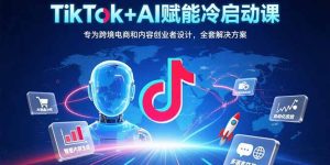 TikTok+AI赋能冷启动课:专为跨境电商和内容创业者设计,全套解决方案-KJ分享