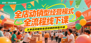 全店动销型经营模式全流程线下课，从单品突破到全店动销的转型升级-KJ分享