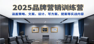 2025品牌营销训练营,涵盖策略、文案、设计、写方案、提案等实战内容-KJ分享