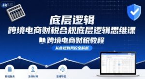 跨境电商财稅合规底层逻辑思维课-跨境电商财税教程-KJ分享