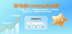 亚马逊Listing优化课:标题、卖点、详情等,高权重撰写方法,提转化与自然流量-KJ分享