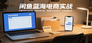 闲鱼蓝海电商实战,涵盖店铺、起号、定价等,配套实战对练,掌握核心变现技巧-KJ分享