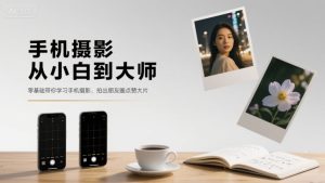 手机摄影从小白到大师，零基础带你学习手机摄影，拍出朋友圈点赞大片-KJ分享