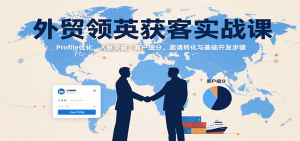 外贸领英获客实战课：Profile优化、人脉突破，客户细分、邀请转化与基础开发步骤-KJ分享