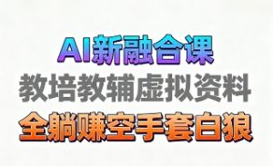 育儿教学教培新玩法,AI生成教学视频,市场大,操作简单,变现天花板非常高-KJ分享