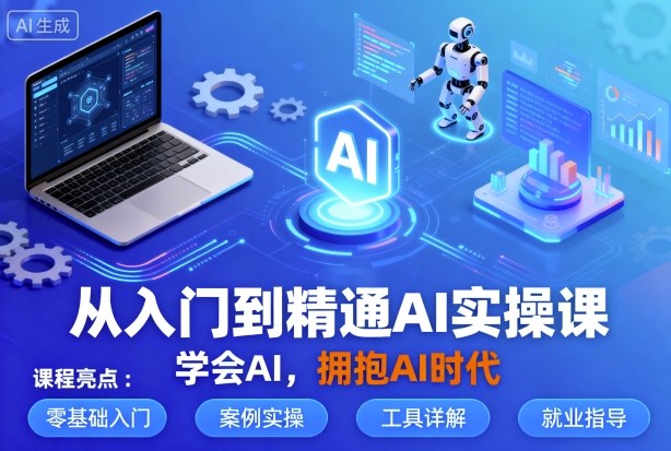 从入门到精通AI实操课,学会AI,拥抱AI时代-KJ分享
