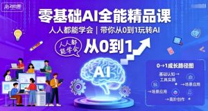 零基础AI全能精品课,人人都能学会,带你从0到1玩转AI-KJ分享
