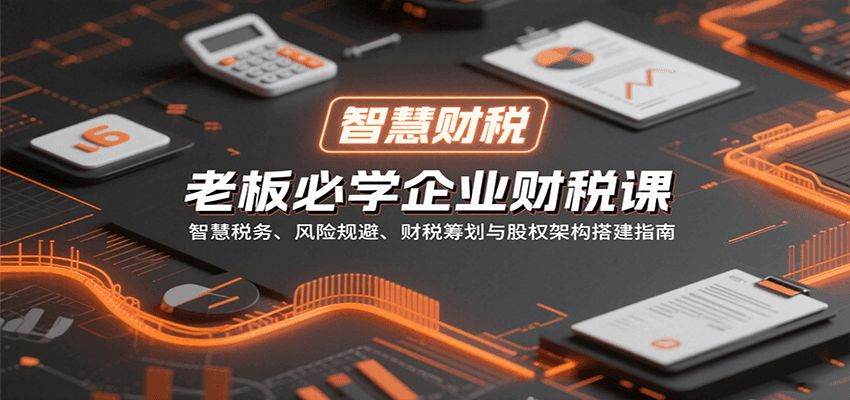 老板必学企业财税课：智慧税务、风险规避、财税筹划与股权架构搭建指南-KJ分享