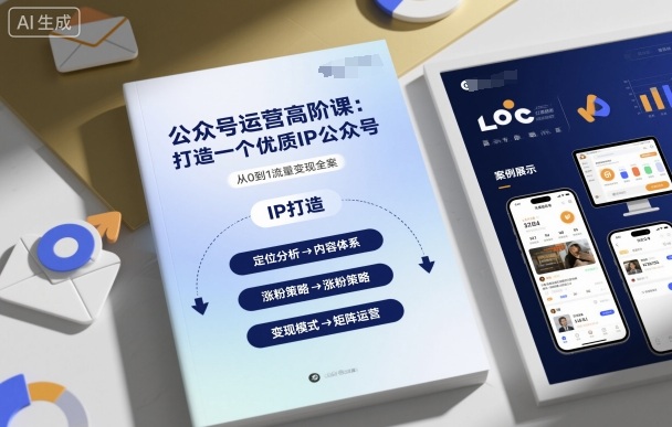 公众号运营高阶课，打造一个优质IP公众号-KJ分享