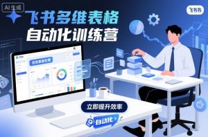 飞书多维表格自动化训练营,手把手教你告别重复处理,用多维表格开启高效办公新模式-KJ分享