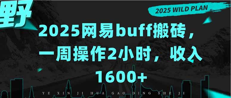 2025网易buff搬砖，一周操作2小时，收入1600+-KJ分享
