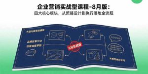 企业营销实战型课程-8月版:四大核心模块,从策略设计到执行落地全流程-KJ分享