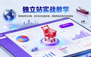 独立站实战教学，跨境经营全攻略，助您告别流量依赖，掌握跨境经营的终极奥-KJ分享
