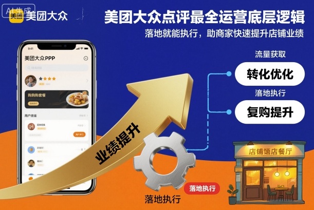 美团大众点评最全运营底层逻辑，落地就能执行，助商家快速提升店铺业绩-KJ分享