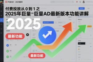 付费投放从0到1之2025年巨量AD最新版本功能讲解-KJ分享