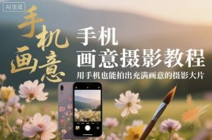 手机画意摄影教程,用手机也能拍出充满画意的摄影大片-KJ分享