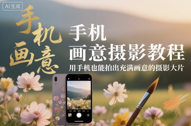 手机画意摄影教程，用手机也能拍出充满画意的摄影大片-KJ分享